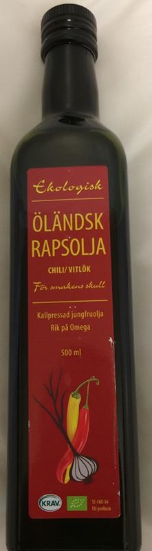Öländsk rapsolja Chili vitlök